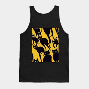 Black Cats for Cat lovers. Perfect gift for National Black Cat Day, model 9 Tank Top